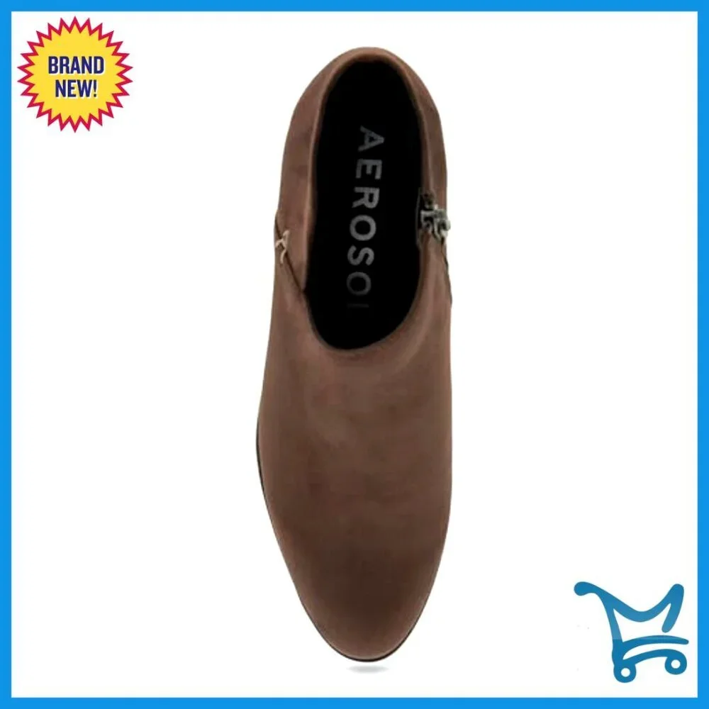 Low Heel Ankle Boots with Zipper, Flexible Sole, Removable Footbed - Picture 5 of 7